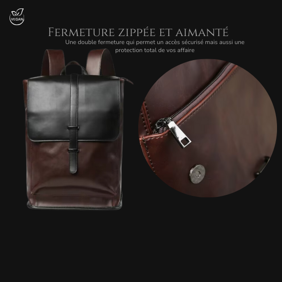 CHOCOLATE - Sac à dos en cuir